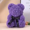 Artificial Rose Teddy Bear 25cm Romantic Floral Gift with Gift Box Artificial Rose Teddy Bear 25cm Romantic Floral Gift with Gift Box
