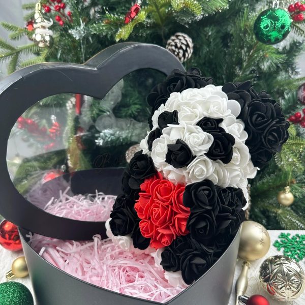 Artificial Rose Teddy Bear 25cm Romantic Floral Gift with Gift Box Artificial Rose Teddy Bear 25cm Romantic Floral Gift with Gift Box