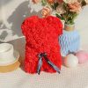 Artificial Rose Teddy Bear Floral Gift