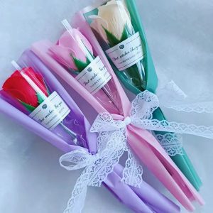 Artificial Soap Rose and Carnation Flowers for Wedding, Home, and Special Occasion Decoration