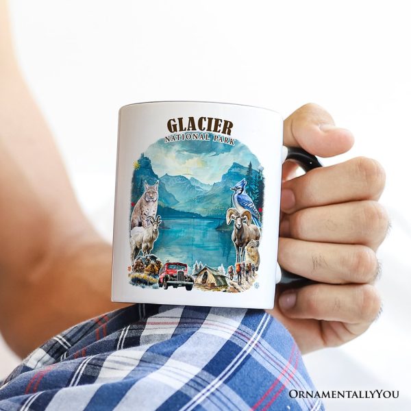 Artistic Glacier National Park Adventure Personalized Mug, Montana Travel Gift and Souvenir with Custom Name Artistic Glacier National Park Adventure Personalized Mug, Montana Travel Gift and Souvenir with Custom Name