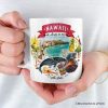 Artistic Hawaii State Themes and Landmarks Personalized Mug With Custom Name Artistic Hawaii State Themes and Landmarks Personalized Mug With Custom Name