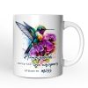 Artistic Hummingbirds Carry the Love Whispers Quote Personalized Mug, Memorial Gift With Custom Name Artistic Hummingbirds Carry the Love Whispers Quote Personalized Mug, Memorial Gift With Custom Name