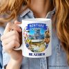 Artistic Montana State Themes and Landmarks Personalized Mug With Custom Name Artistic Montana State Themes and Landmarks Personalized Mug With Custom Name