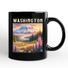 Artistic Mount Rainier Washington State Personalized Mug, National Park Gift and Pacific Northwest Souvenir with Custom Name Artistic Mount Rainier Washington State Personalized Mug, National Park Gift and Pacific Northwest Souvenir with Custom Name
