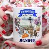 Artistic New Hampshire State Themes and Landmarks Personalized Mug With Custom Name Artistic New Hampshire State Themes and Landmarks Personalized Mug With Custom Name
