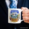 Artistic North Dakota State Themes and Landmarks Personalized Mug With Custom Name Artistic North Dakota State Themes and Landmarks Personalized Mug With Custom Name