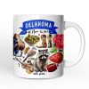 Artistic Oklahoma State Themes and Landmarks Personalized Mug With Custom Name Artistic Oklahoma State Themes and Landmarks Personalized Mug With Custom Name