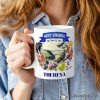 Artistic West Virginia State Themes and Landmarks Personalized Mug With Custom Name Artistic West Virginia State Themes and Landmarks Personalized Mug With Custom Name