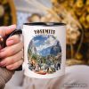 Artistic Yosemite National Park Personalized Mug, California Hikers Travel Gift and Souvenir with Custom Name