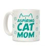 Aspiring Cat Mom Coffee Mug Aspiring Cat Mom Coffee Mug