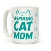 Aspiring Cat Mom Coffee Mug Aspiring Cat Mom Coffee Mug