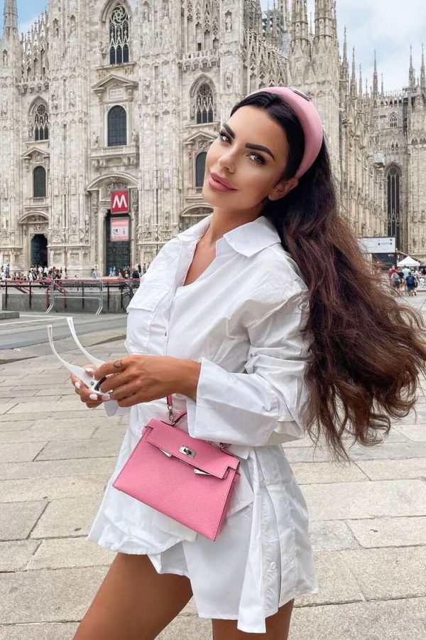Asymmetric Button Up Long Sleeve Belted Shirt Mini Dress - White Asymmetric Button Up Long Sleeve Belted Shirt Mini Dress - White