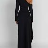 Asymmetric One Shoulder High Slit Drape Maxi Dress Asymmetric One Shoulder High Slit Drape Maxi Dress