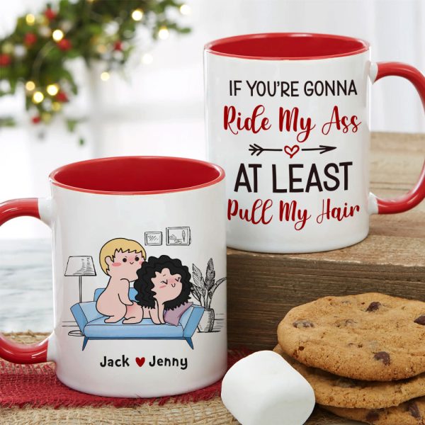 At Least Pull My Hair-Gift For Couple-Personalized Coffee Mug-Funny Couple Mug At Least Pull My Hair-Gift For Couple-Personalized Coffee Mug-Funny Couple Mug