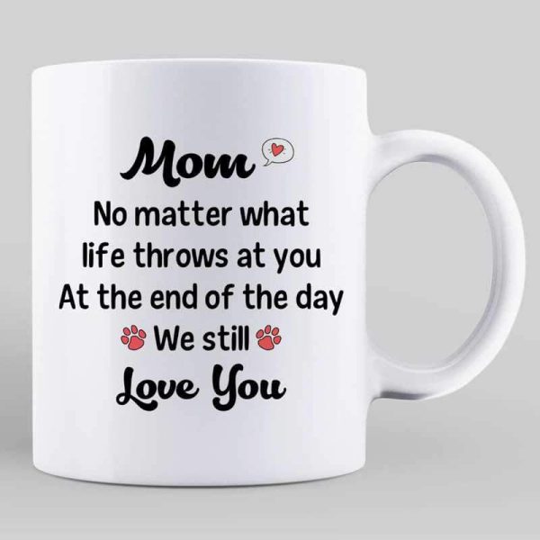 At The End Of The Day Cat Mom Personalized Mug