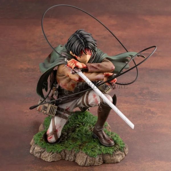 Attack On Titan Action Figure Levi Ackerman Figurine Attack On Titan Action Figure Levi Ackerman Figurine