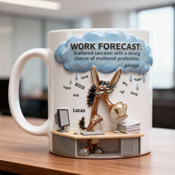 Attitude Donkey Office Worker Work Forecast, Personalized Gifts For Coworker 05qhtn230126 Attitude Donkey Office Worker Work Forecast, Personalized Gifts For Coworker 05qhtn230126