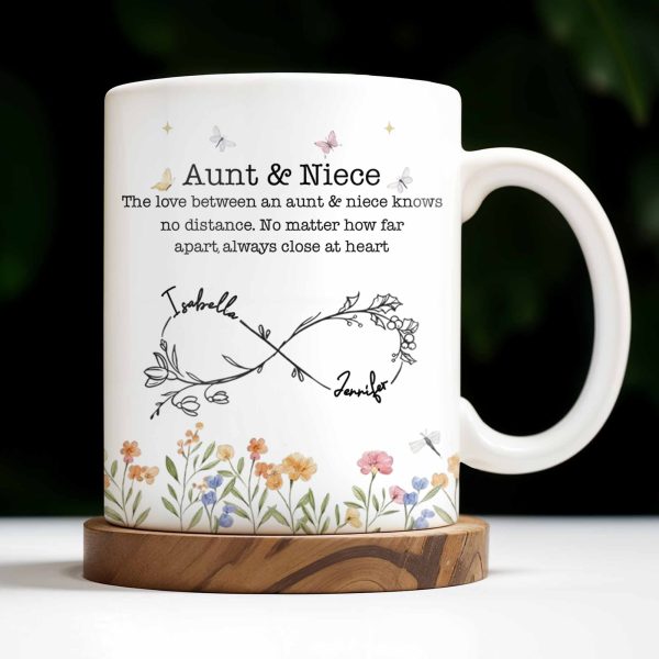 Aunt And Niece Always Close At Heart Coffee Mug - Personalized Custom Coffee Mug - FAM744_MG Aunt And Niece Always Close At Heart Coffee Mug - Personalized Custom Coffee Mug - FAM744_MG
