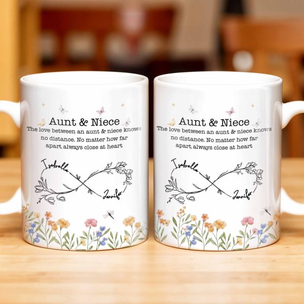 Aunt And Niece Always Close At Heart Coffee Mug - Personalized Custom Coffee Mug - FAM744_MG Aunt And Niece Always Close At Heart Coffee Mug - Personalized Custom Coffee Mug - FAM744_MG