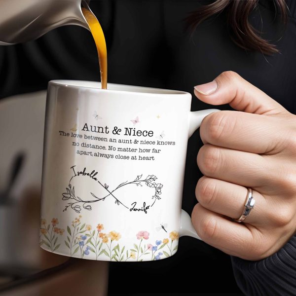 Aunt And Niece Always Close At Heart Coffee Mug - Personalized Custom Coffee Mug - FAM744_MG Aunt And Niece Always Close At Heart Coffee Mug - Personalized Custom Coffee Mug - FAM744_MG
