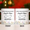Aunt & Niece Always Connected by Heart With Flowers - Personalized Custom Coffee Mug - AUNT004_MG