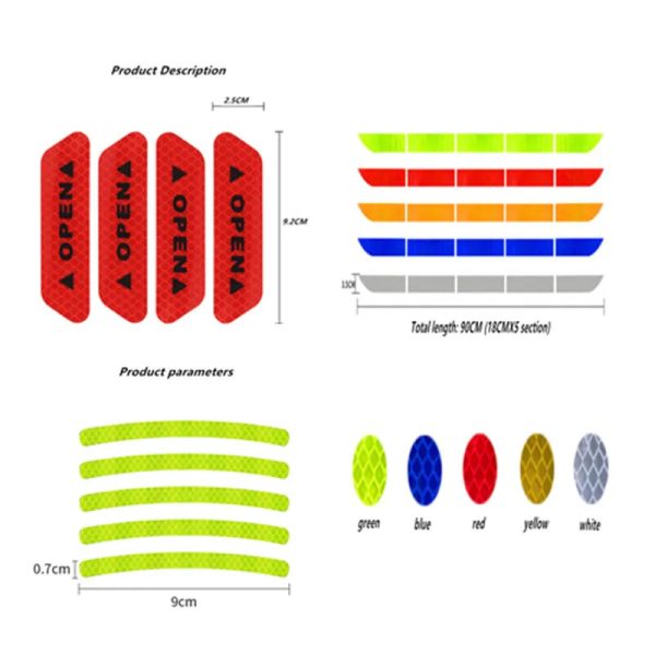 Auto Rear Warning Reflective Tape Car Accessories Auto Rear Warning Reflective Tape Car Accessories