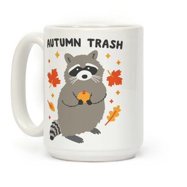 Autumn Trash Raccoon Coffee Mug Autumn Trash Raccoon Coffee Mug