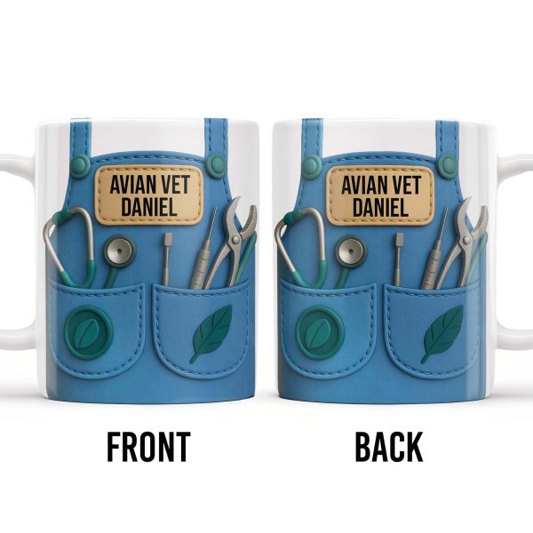 Avian Vet Customizable Mug With Medical Instruments - Personalized Custom Coffee Mug - DOC049_MG Avian Vet Customizable Mug With Medical Instruments - Personalized Custom Coffee Mug - DOC049_MG