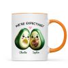 Avocado Couple Expecting Parents Pregnancy Announcement Keepsake Personalized Mug Avocado Couple Expecting Parents Pregnancy Announcement Keepsake Personalized Mug