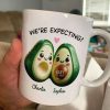 Avocado Couple Expecting Parents Pregnancy Announcement Keepsake Personalized Mug Avocado Couple Expecting Parents Pregnancy Announcement Keepsake Personalized Mug