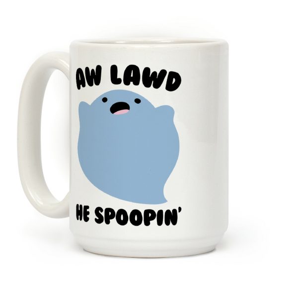 Aw Lawd He Spoopin' Ghost Parody Coffee Mug Aw Lawd He Spoopin' Ghost Parody Coffee Mug
