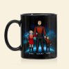 Awesome Dad And Children 02QHDT100523HH Personalized Family Black Mug