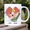 Babe You Give Me A Boner, Naughty Make Love Old Couple White Mug Happy Valentine's Day Babe You Give Me A Boner, Naughty Make Love Old Couple White Mug Happy Valentine's Day
