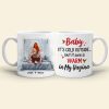 Baby, It's Cold Outside, Couple Gift, Personalized Coffee Mug, Naughty Couple Mug, Christmas Gift