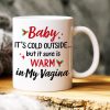 Baby, It's Cold Outside, Couple Gift, Personalized Coffee Mug, Naughty Couple Mug, Christmas Gift