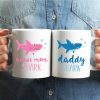 Baby Shark Bonus Mom Coffee Mug Funny Family Gift for Stepmom Birthday Mother's Day Christmas Gift