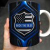 Back The Blue, Shield and Stars - Personalized Custom Coffee Mug - OFC018_MG Back The Blue, Shield and Stars - Personalized Custom Coffee Mug - OFC018_MG