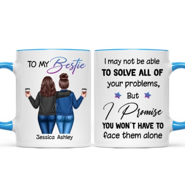 Back View Besties To My Bestie Personalized Mug, Christmas Gift For Best Friends, BFF Back View Besties To My Bestie Personalized Mug, Christmas Gift For Best Friends, BFF