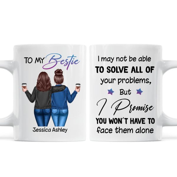 Back View Besties To My Bestie Personalized Mug, Christmas Gift For Best Friends, BFF Back View Besties To My Bestie Personalized Mug, Christmas Gift For Best Friends, BFF