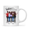 Back View Sisters Walking Forever Linked Together Personalized Mug, Gift For Sisters, Siblings Back View Sisters Walking Forever Linked Together Personalized Mug, Gift For Sisters, Siblings