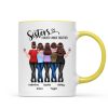 Back View Sisters Walking Forever Linked Together Personalized Mug, Gift For Sisters, Siblings Back View Sisters Walking Forever Linked Together Personalized Mug, Gift For Sisters, Siblings