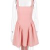 Backless Bow Mini Dress