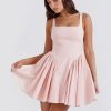 Backless Bow Mini Dress