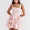 Backless Bow Mini Dress