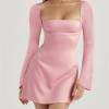 Backless Charmaine Romantic Long Sleeve Mini Dress Backless Charmaine Romantic Long Sleeve Mini Dress