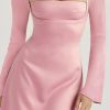 Backless Charmaine Romantic Long Sleeve Mini Dress Backless Charmaine Romantic Long Sleeve Mini Dress