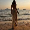 Backless Hollow Knit Split Maxi Dresses Backless Hollow Knit Split Maxi Dresses