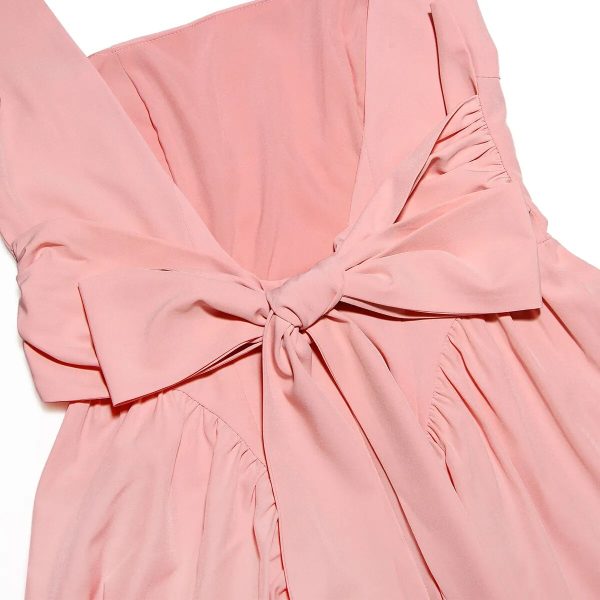 Backless Large Bow Mini Dress Backless Large Bow Mini Dress