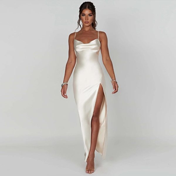 Backless Sleeveless Slim Long Dresses Backless Sleeveless Slim Long Dresses